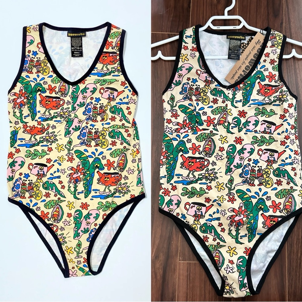 NWT NOOWORKS Vivienne Bug Out Bodysuit - size Small. NEW